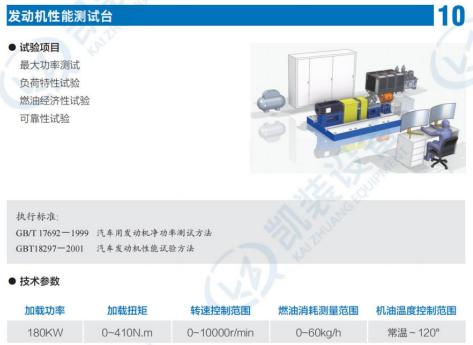 发动机性能测试台