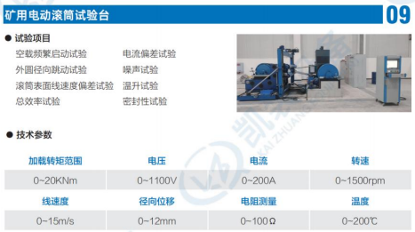 矿用电动滚筒试验台